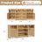 70.8" Wooden Style Led Tv Stand With Adjustable Shelves-6385976