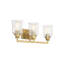 Éclairage pour salle de bain 3 lumières Savoy House Hampton en laiton chaud-809885169-809885180