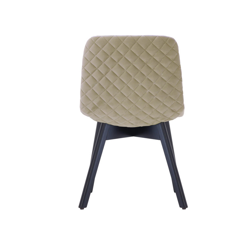 Jada 137.2cm H Velvet Upholstered Side Chair, Beige