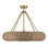 Gaia 4-Light Fan D'Lier in Warm Brass by Breegan Jane