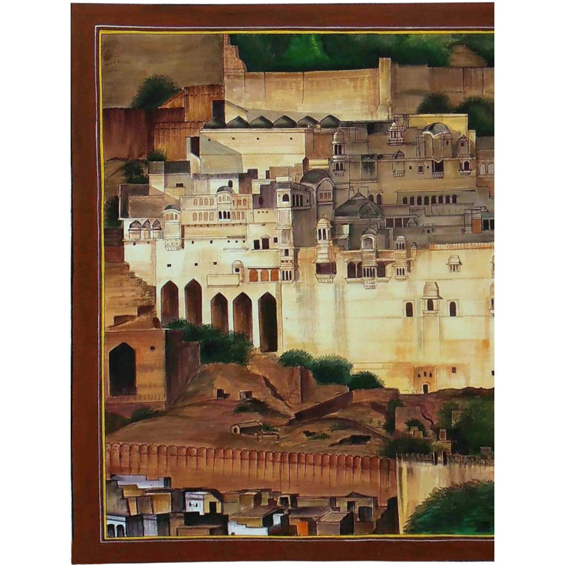 Peinture Amer Fort | Peinture à l'huile par Jagriti Sharma
