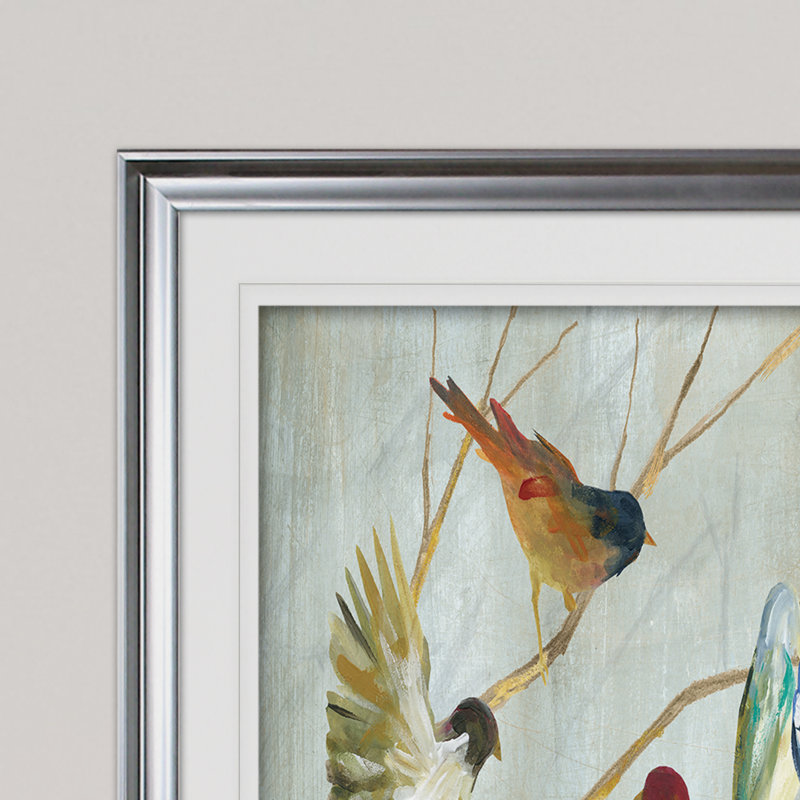 " Spring Migration ", Silver, 30" H x 40" W x 1.5" D
