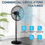 20" Oscillating Metal Stand Stand Fan