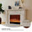 70.87"Modern White Carved Fireplace Mantel-118339422
