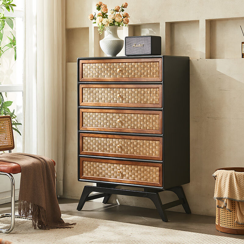 Simple and Retro Design Storage Cabinet
