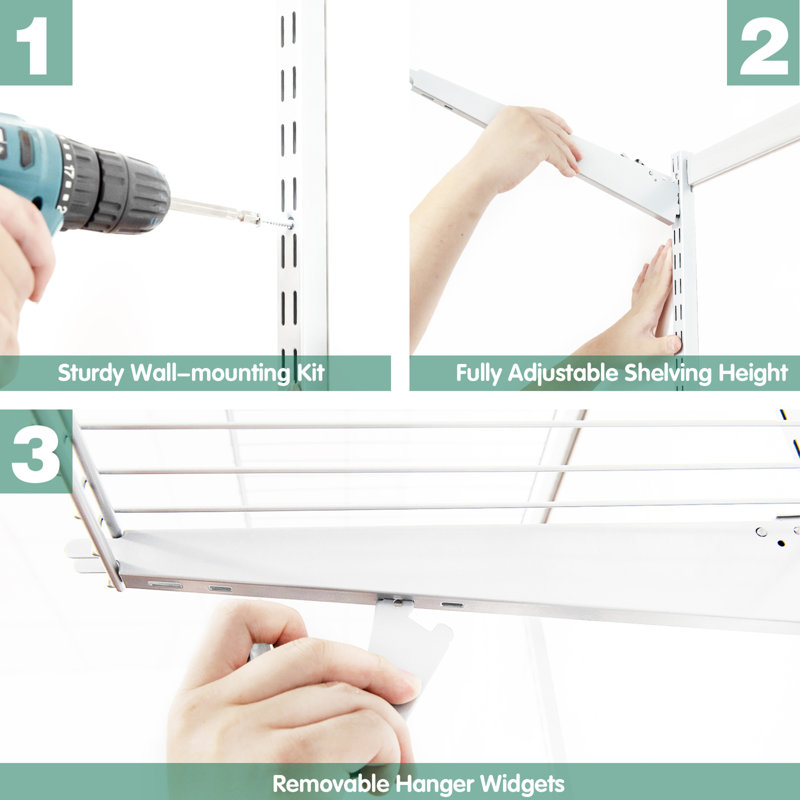 Ensemble de démarrage pour système de placard l 72 po Marelle, Blanc