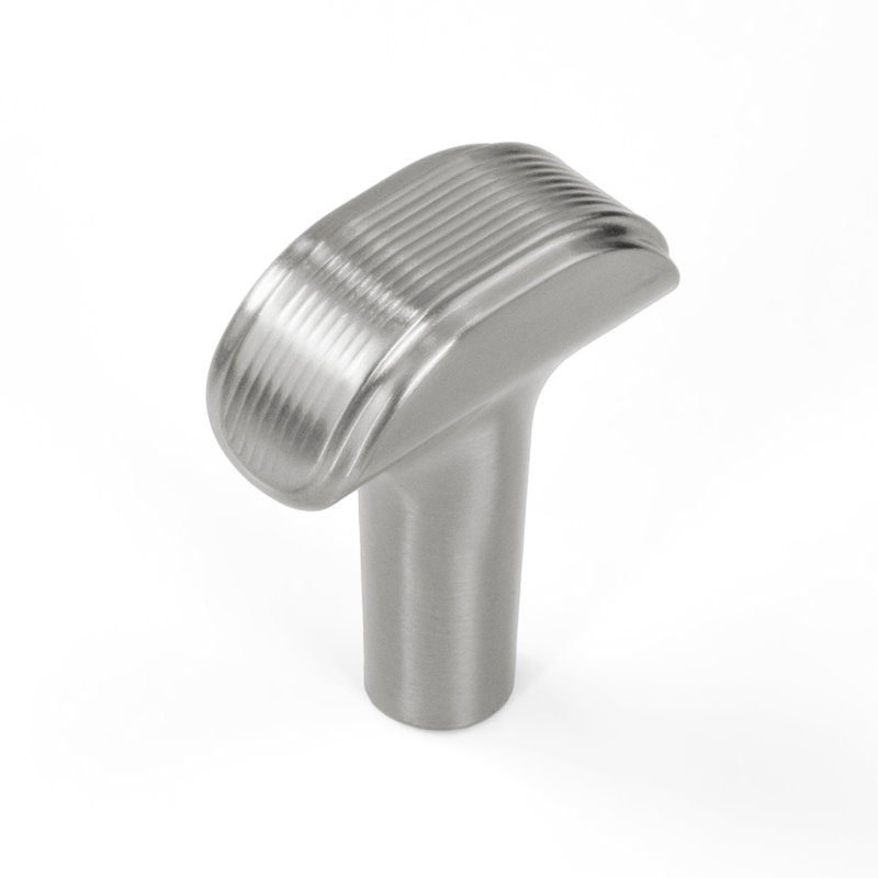 Poignée géométrique 1 3/16 po New Collection, Nickel satiné