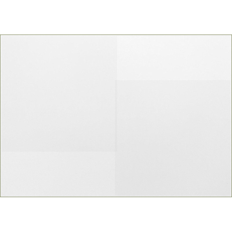 Table basse en stratifié blanc peu encombrante avec pieds en métal gris - Assemblage facile pour les petits salons