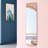 Solid Wood Frame Rectangle Freestanding Mirror-1220746231