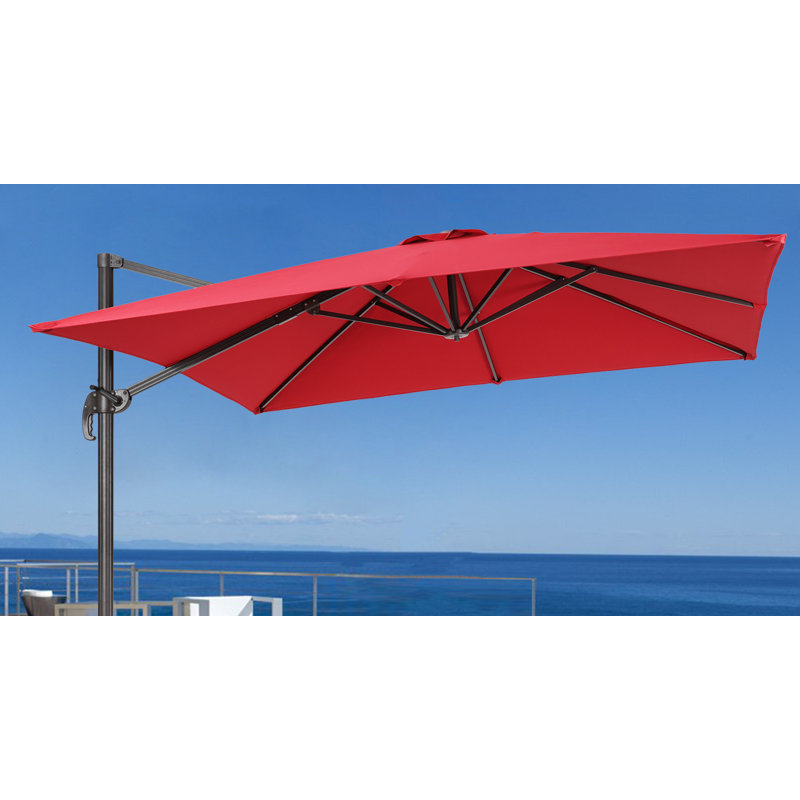 Parasol en porte-à-faux carré Sheelah 9 pi x 9 pi, Bleu marine