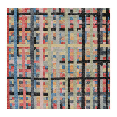 Homage Hand Knotted Wool Geometric Area Rug