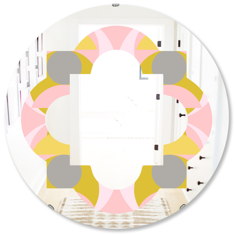 Miroir mural Quatrefoil, H 31,5 po x l po