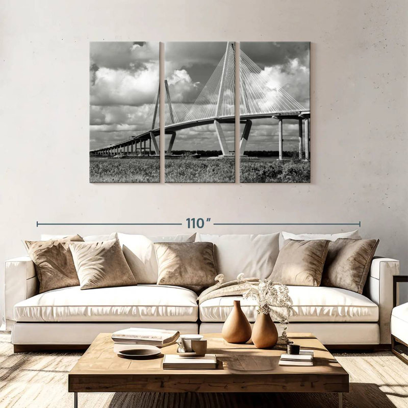 Lilie BW Cooper River Bridge, 48" H x 74" W