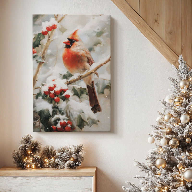 Village of Gilded Carol - Toile tendue avec châssis de qualité supérieure