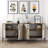 Hirschman Modern Console Table with Metal Legs and Handle, Walnut & White, 70.9 x 30.7 x 13.8 inches | 100% Melamine Coated Particle Board, 0.7 inches Thick | Wall-Mountable Design, Multiple Shelves for Stylish Storage