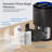 Kloudic Tabletop Air Purifier for Home Pet Hair, Allergies, 99.9% Removal for Room, Up to 1200 Sq.ft/3h-88251600-88251601