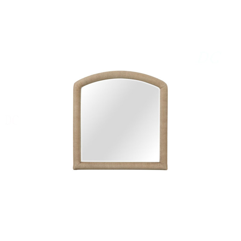 Miroir arqué en corde - Caramel