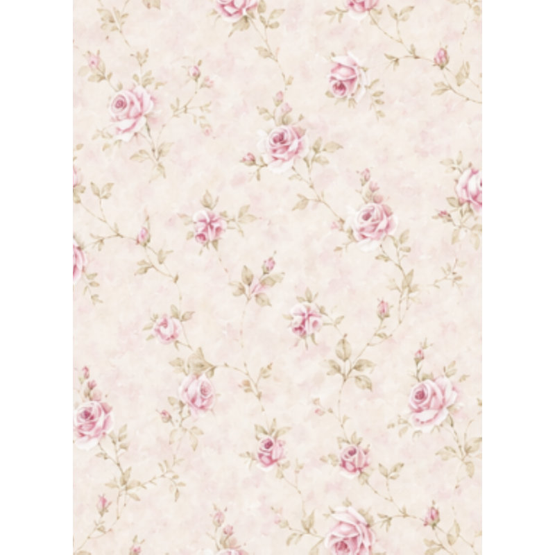 Papier peint en vinyle Manhattan Comfort, Rose clair