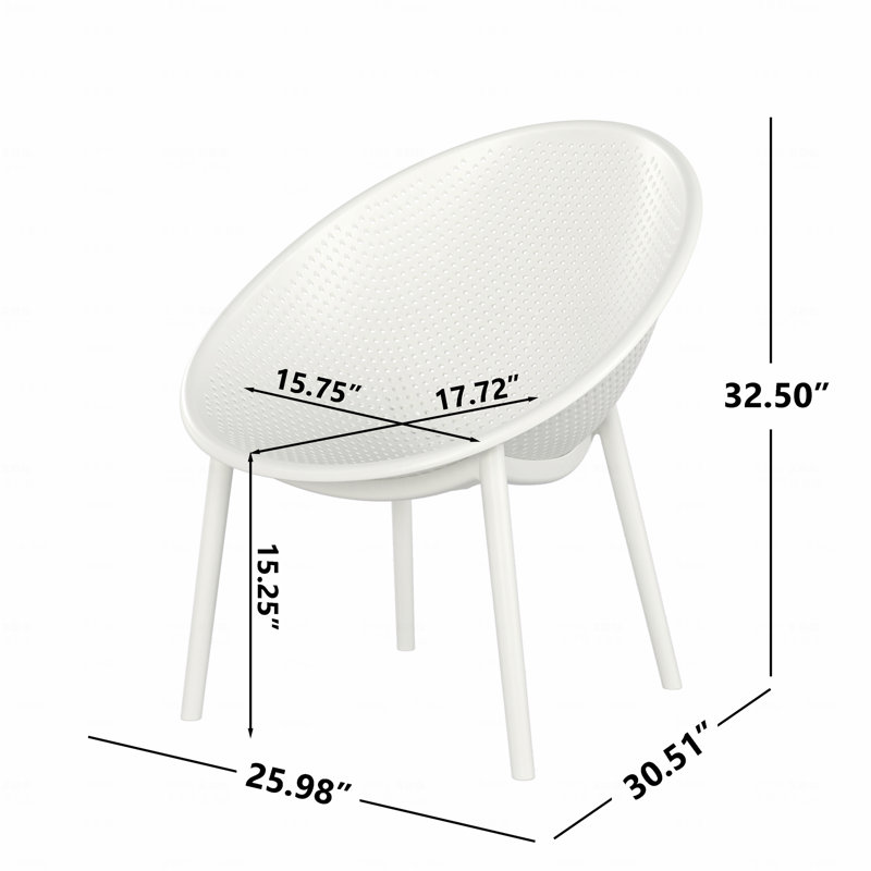 Ensemble de 2 chaises d'appoint pour l'extérieur