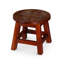 Marchepied en bois sculpté, papillons-1470095003