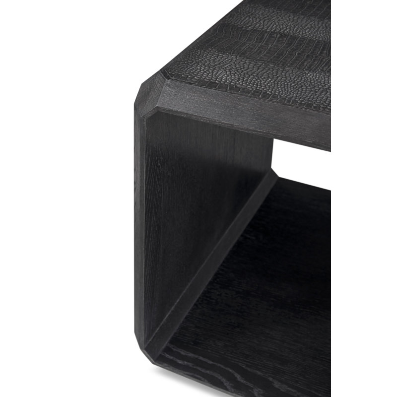 Spencer St. James Side Table, Dark Onyx