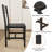 5 Piece Extendable Dining Set, 47”- 63” Extendable Dining Table With 4 Chairs, Kitchen Table Set With Mdf Wood Board And Metal Frame, For Small Space, Black-185200488