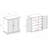 Shoe Storage, Modern Transitional Design 1Pc Shoe Cabinet Adjustable Shelves Louver Design Doors Home Furniture Shoe Rack-1411238865