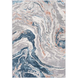Mycroft Abstract Taupe/Ivory Area Rug