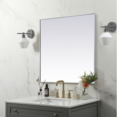 Valparaiso Metal Square Wall Mirror