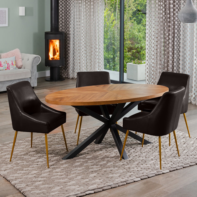 Soderquist 4 - Person Dining Set, Brown