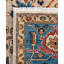 Tapis noué à la main de conception unique Raffin - gris, 7 pi 10 po x 9 pi 9 po