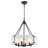 6 - Light 19.69'' Dimmable Modern Drum Candle  Chandelier With Glass Shade-2004979613