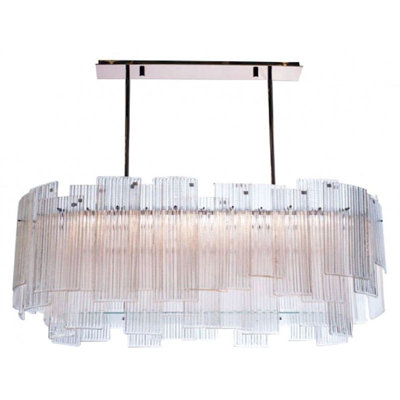 Venetian Gateaux Oval Frozen Cascade Light Chandelier