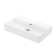 WS Bath Collections Quattro 16.4'' Matte White Ceramic Rectangular Bathroom Sink with Overflow