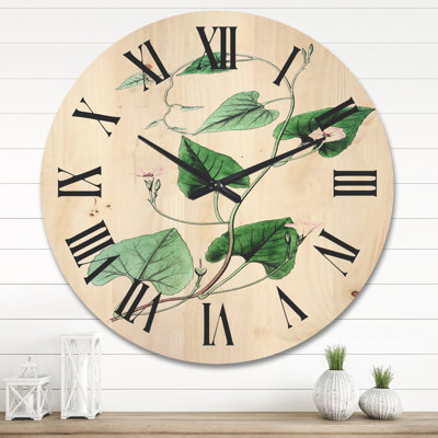Horloge murale Leaves Plants