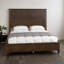 Solid Wood Bed Frame,Queen Platform Bed Frame with Headboard,Tall Headboard Natural Wood Bed ,No Box Spring Needed,Beige-88024736-88024749