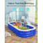 Grande piscine gonflable avec auvent