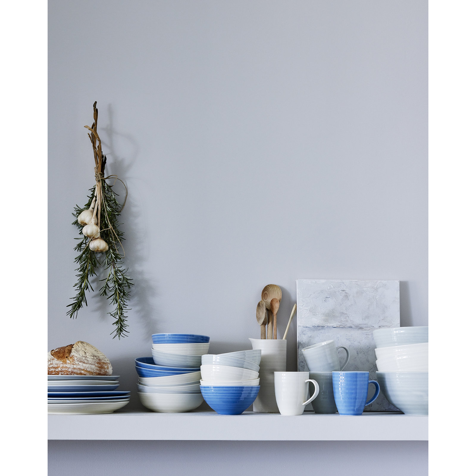 Daniel Smith Porcelain Serving Bowl, Smoke