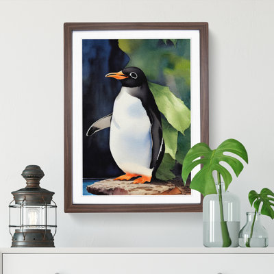 Penguin In Watercolour No.5 - Wall Art