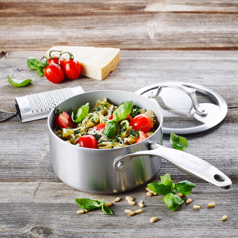 GreenPan Venice Pro Tri-Ply Stainless Steel Healthy Ceramic Nonstick 8" Frying Pan Skillet
