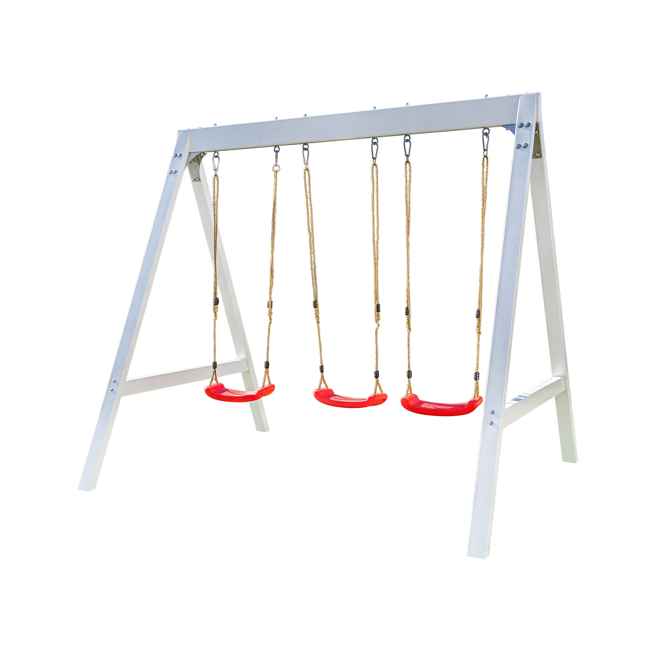 Sportspower Brighton Wood Swing Set with 3 Swings  Exclusive