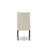 5 Piece Kitchen Table & Chairs Set Includes a Rectangle Dining Room Table with Dropleaf and 4 Cream Linen Fabric Parsons Chairs, Mahogany-1234942955-1234942935-1234942928