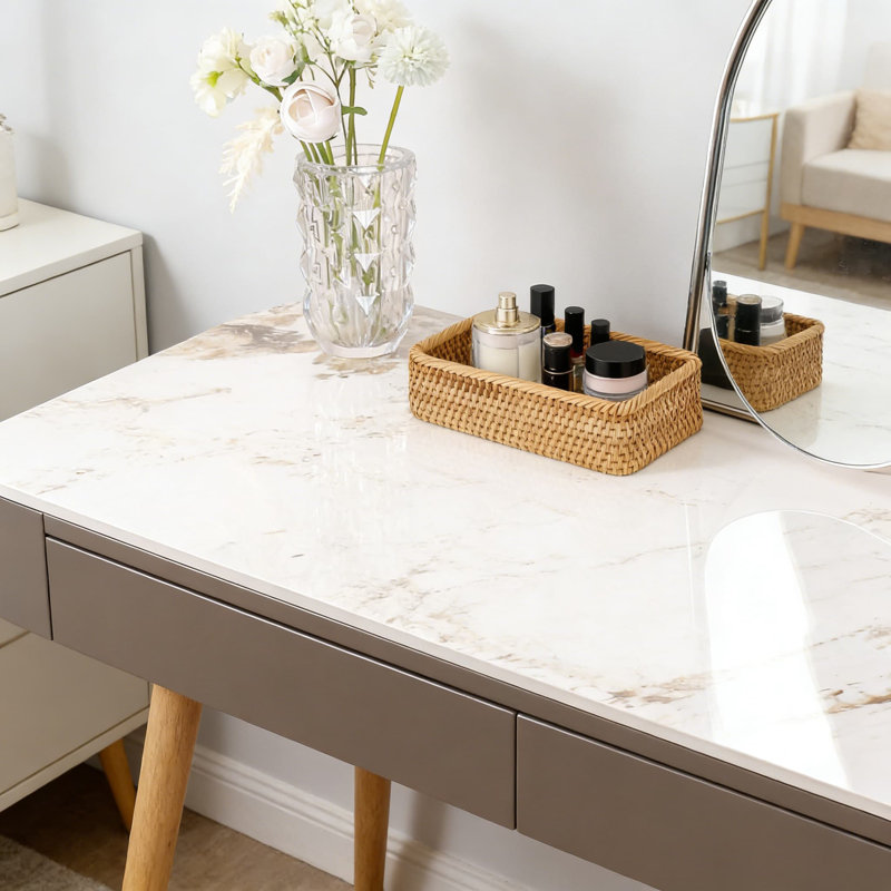 Ensemble de 3 paniers de rangement en rotin naturel tissés à la main pour la cuisine, le salon et la chambre à coucher