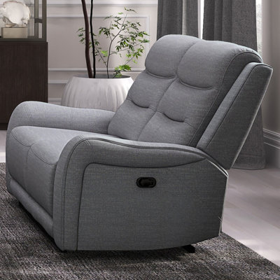 Causeuse transitionnelle l 78,4 po, gris