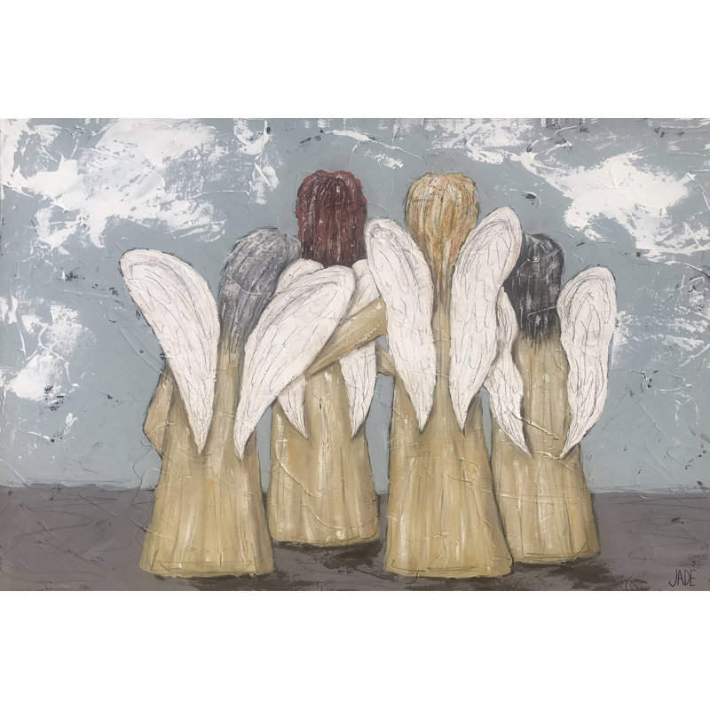 The Gathering Of Angels by Jade Reynolds - Wrapped Canvas Print, 30 cm H x 46 cm W