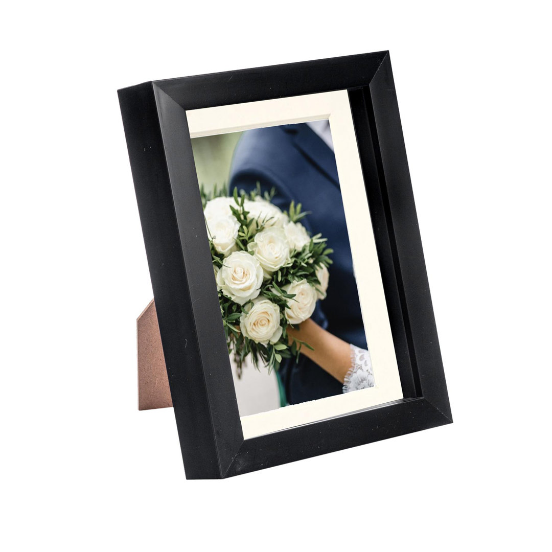Nicola Spring - 3D Box Photo Frame - 5 x 7" with 4 x 6" Mount