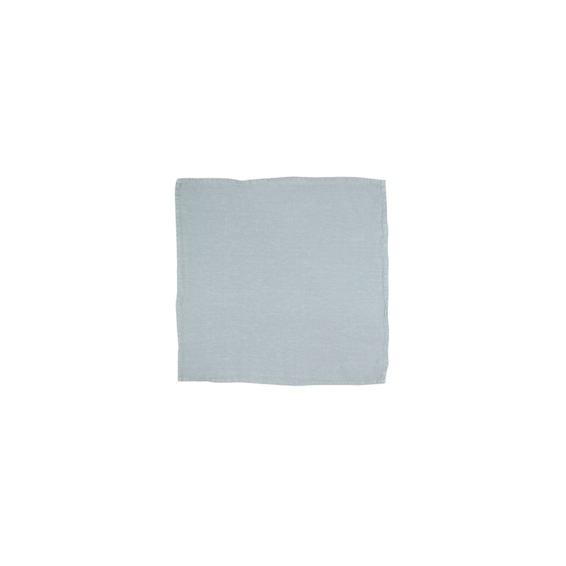 Simple Linen Square Napkins, Sky