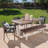 Odessa 6 - Person Acacia Wicker Patio Dining Set with Rectangular Table