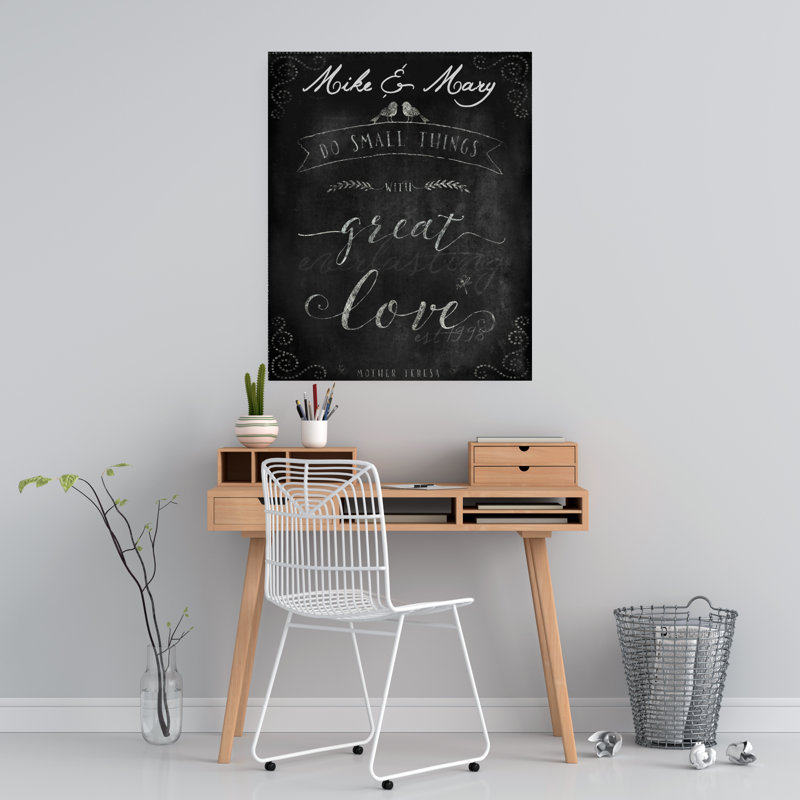 Décalcomanie murale « do small things great love », Oui
