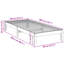 Vidaxl Solid Wood Bed Without Mattress White 80X200 Cm Pine Wood-106880892-106880891